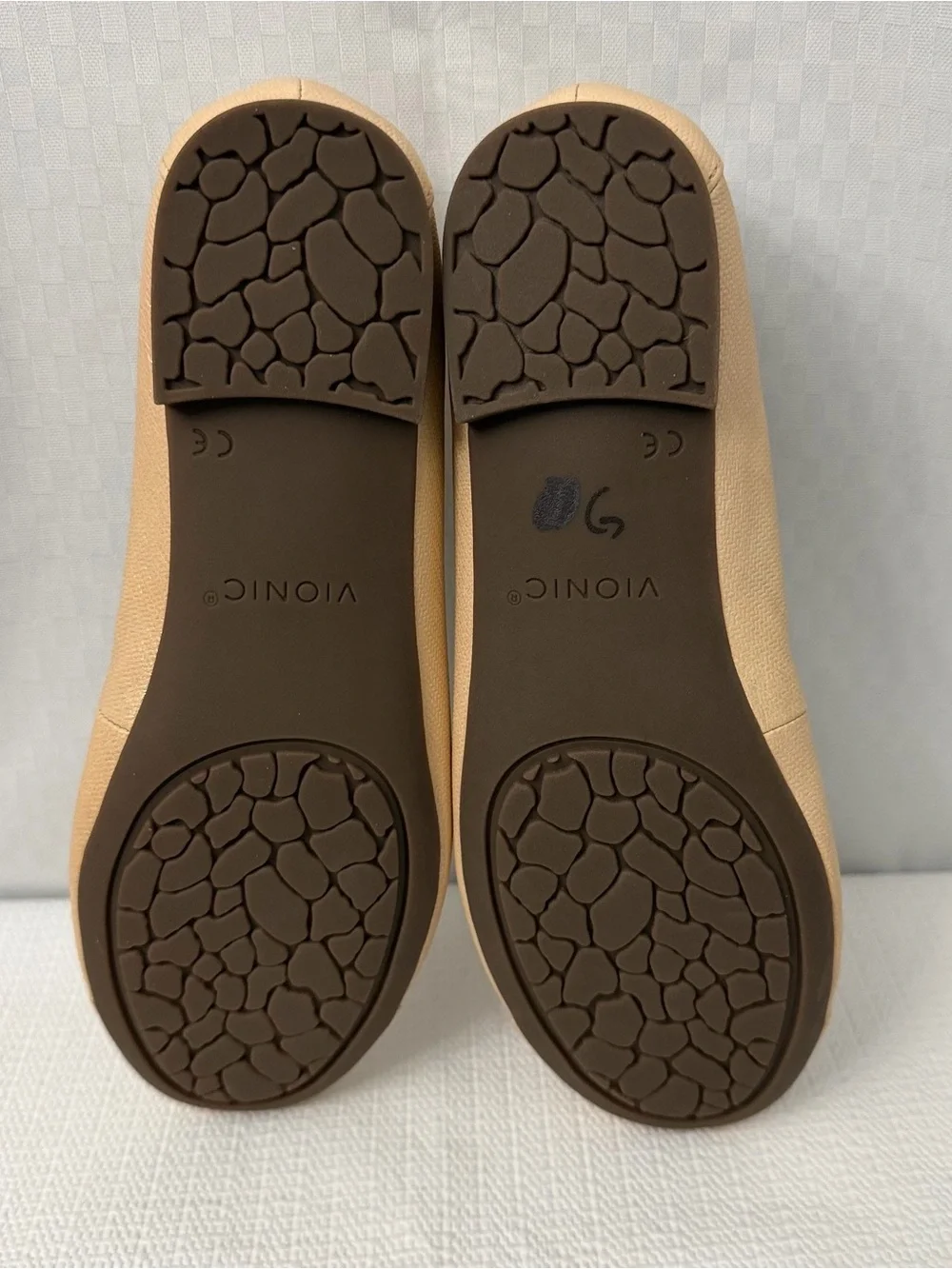 Vionic Amorie Flats Women’s 7.5 Metallic Arch Support Comfort Shoes Orthopedic
